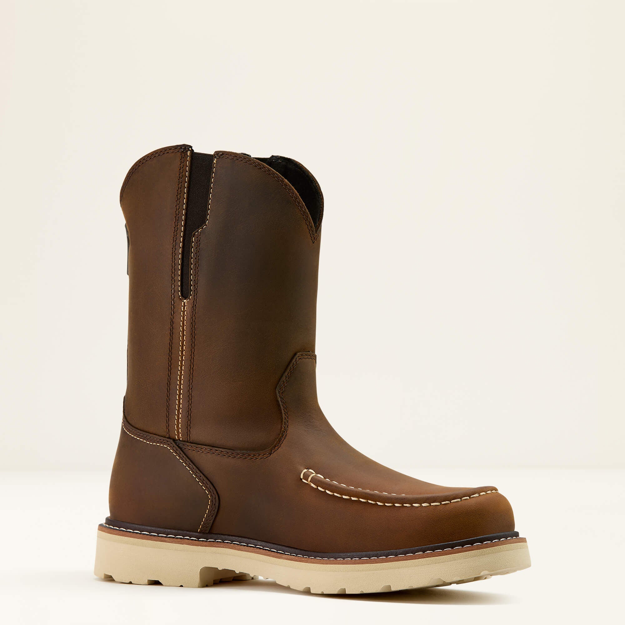 Rebar Lift Pull On Moc Toe Work Boot-Ariat