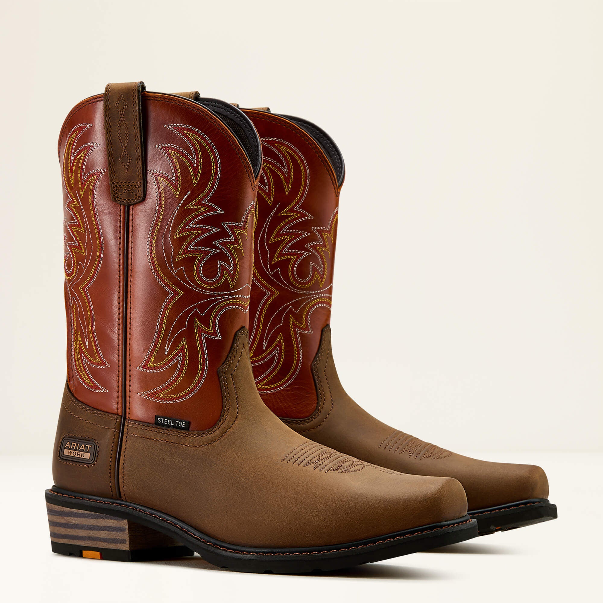 Ironside Square Toe Steel Toe Work Boot-Ariat