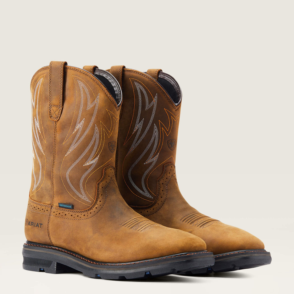 Sierra Shock Shield Waterproof Work Boot-Ariat