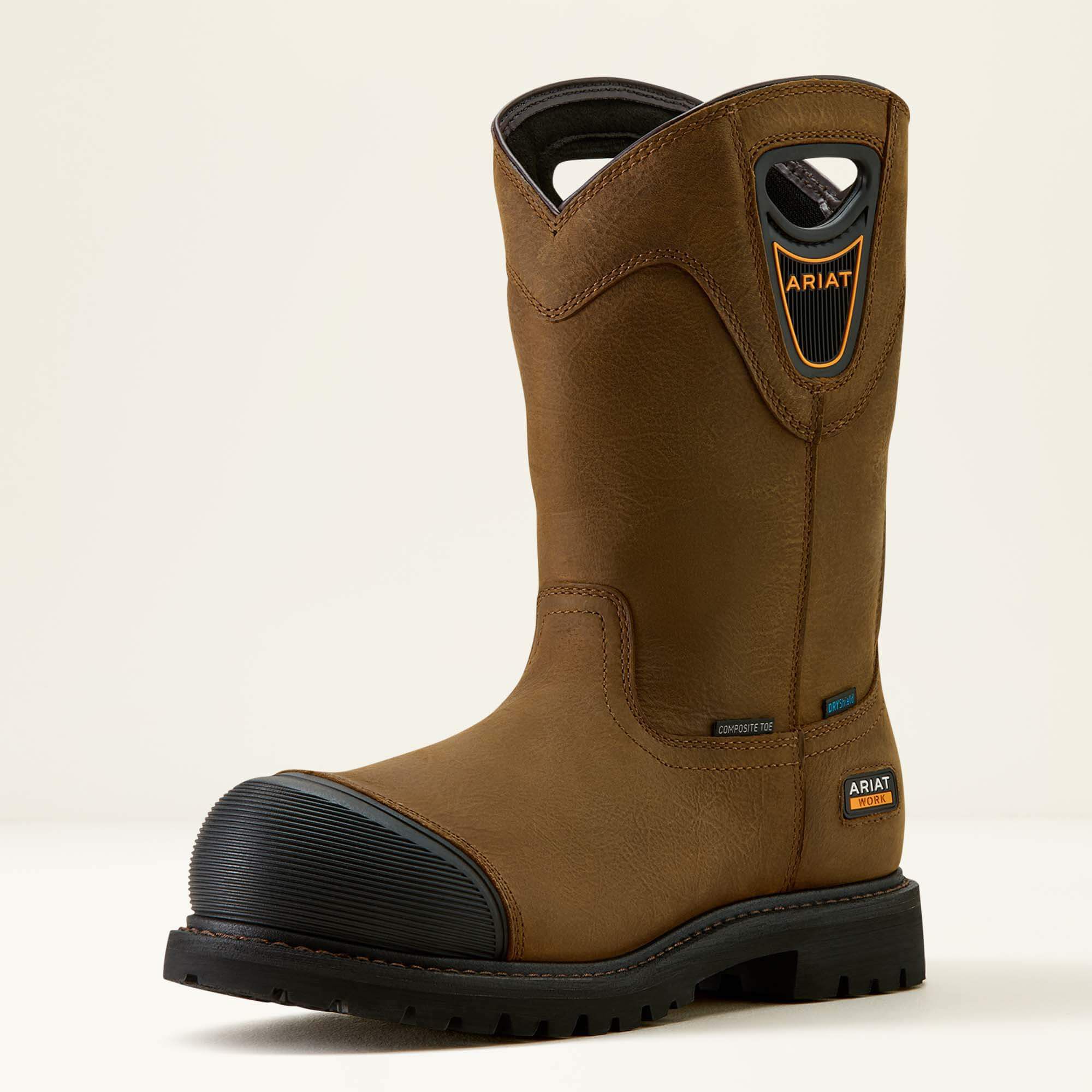 Longview Shock Shield Waterproof Composite Toe Work Boot-Ariat