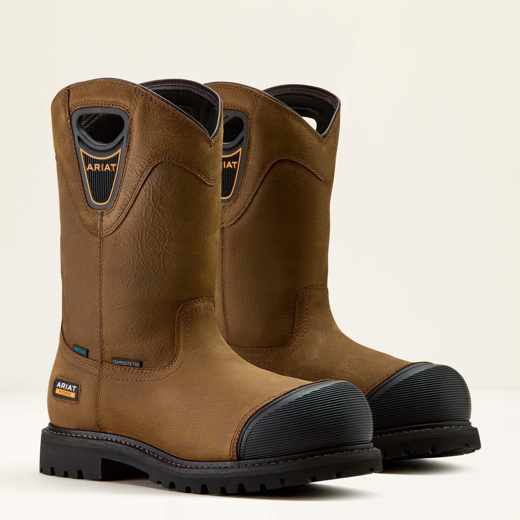 Longview Shock Shield Waterproof Composite Toe Work Boot-Ariat