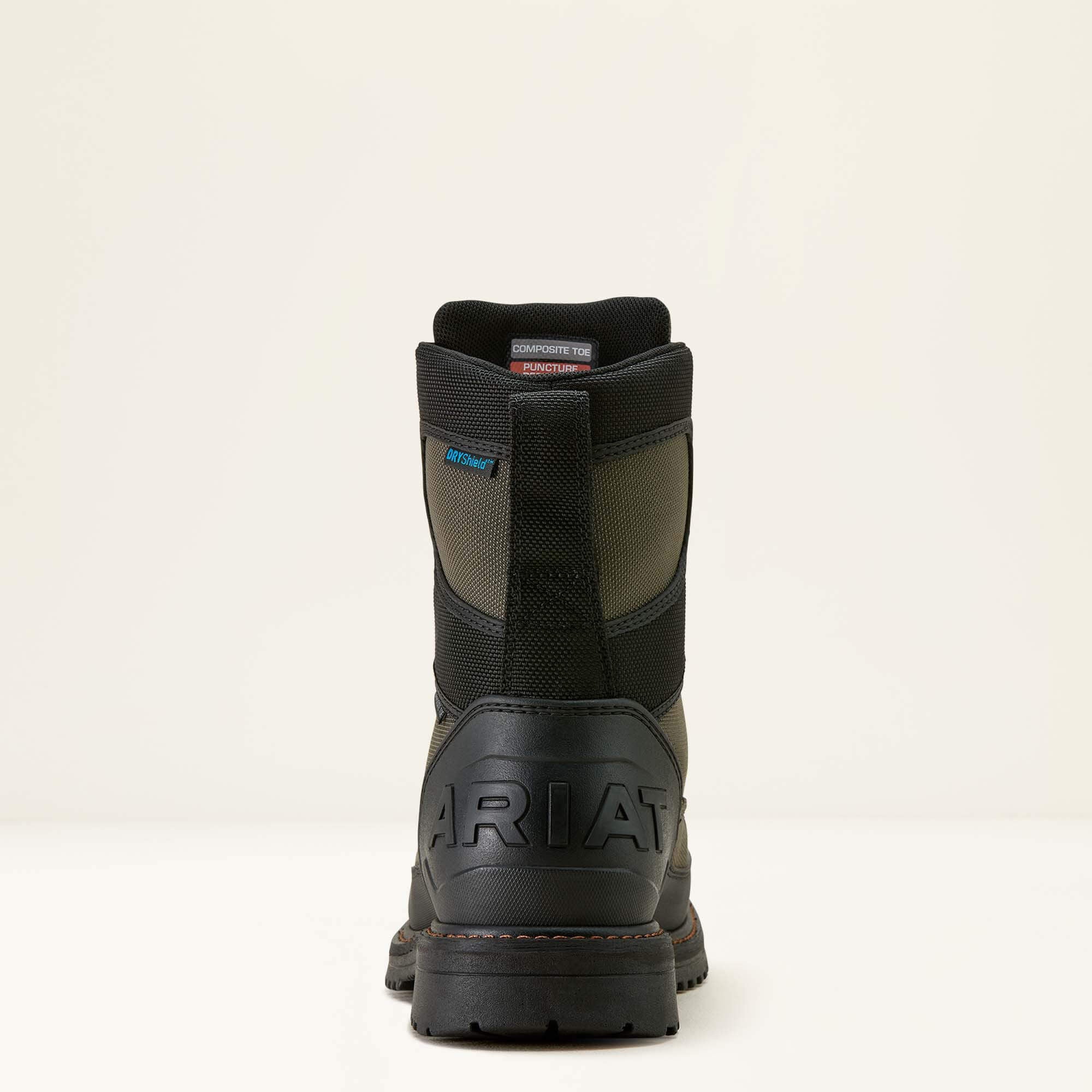 RigTEK Wildcat BOA 8" CSA Waterproof Wide Square Toe Composite Toe Work Boot-Ariat