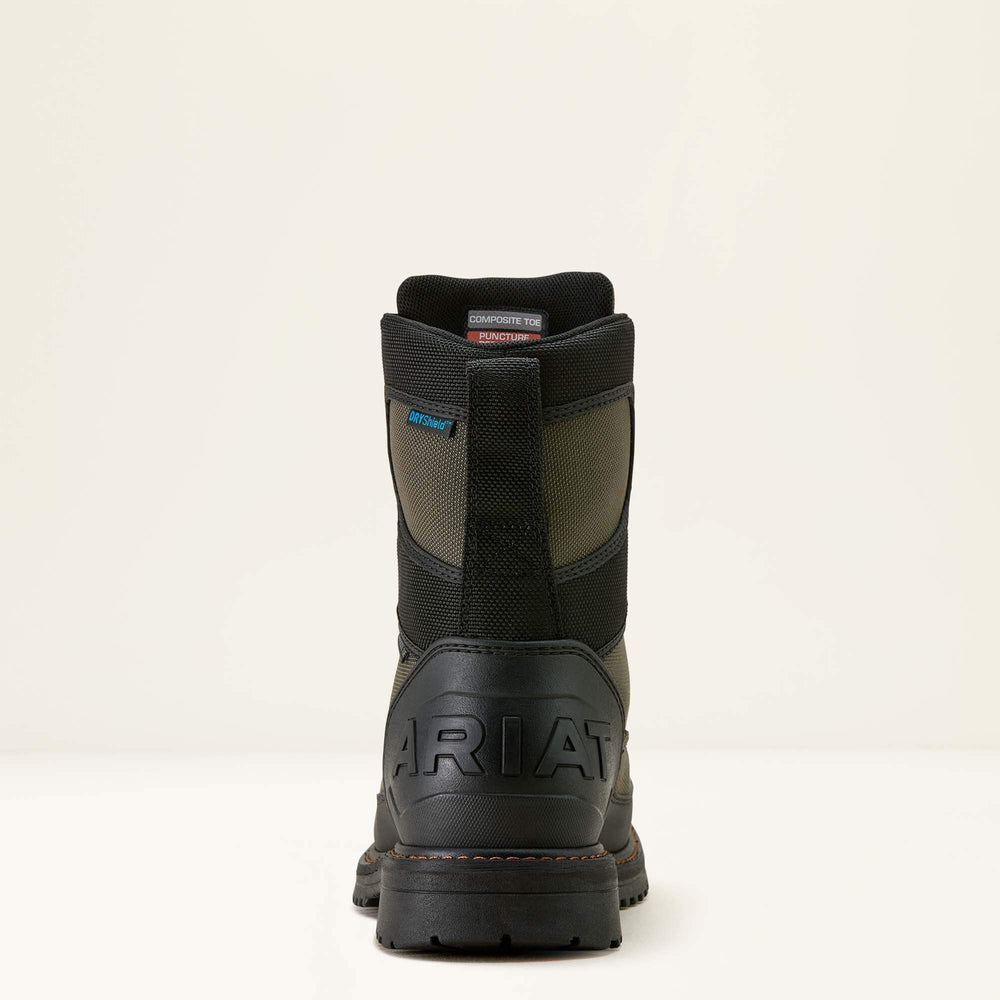 RigTEK Wildcat BOA 8" CSA Waterproof Wide Square Toe Composite Toe Work Boot-Ariat