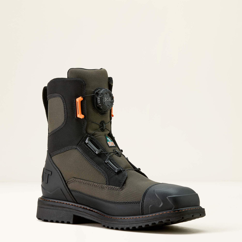 RigTEK Wildcat BOA 8" CSA Waterproof Wide Square Toe Composite Toe Work Boot-Ariat