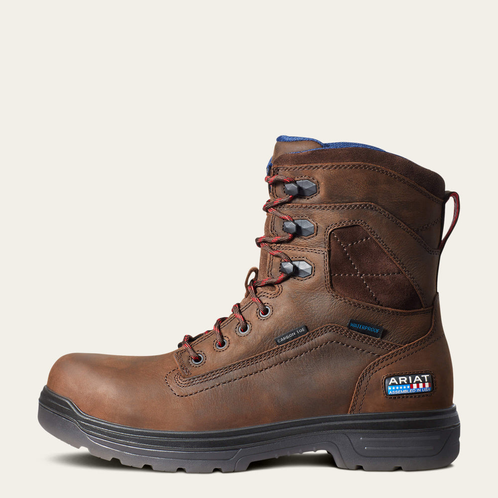 Turbo 8" USA Assembled Waterproof Carbon Toe Work Boot-Ariat