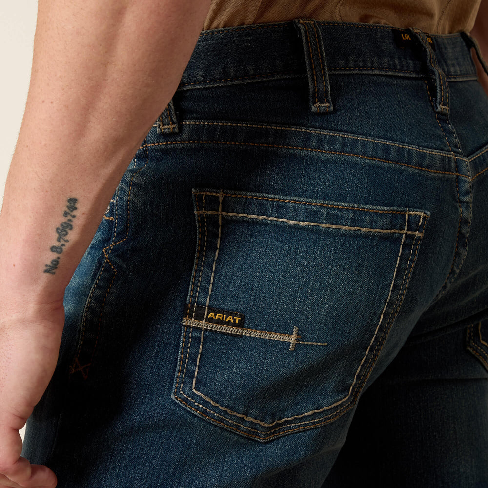 Men's Slim Fit Work Pants - Rebar Denim-Ariat
