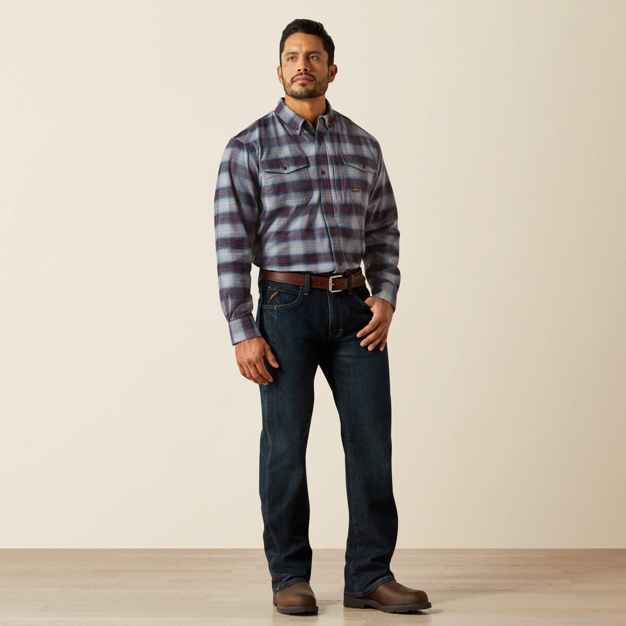 Men's Slim Fit Work Pants - Rebar Denim-Ariat