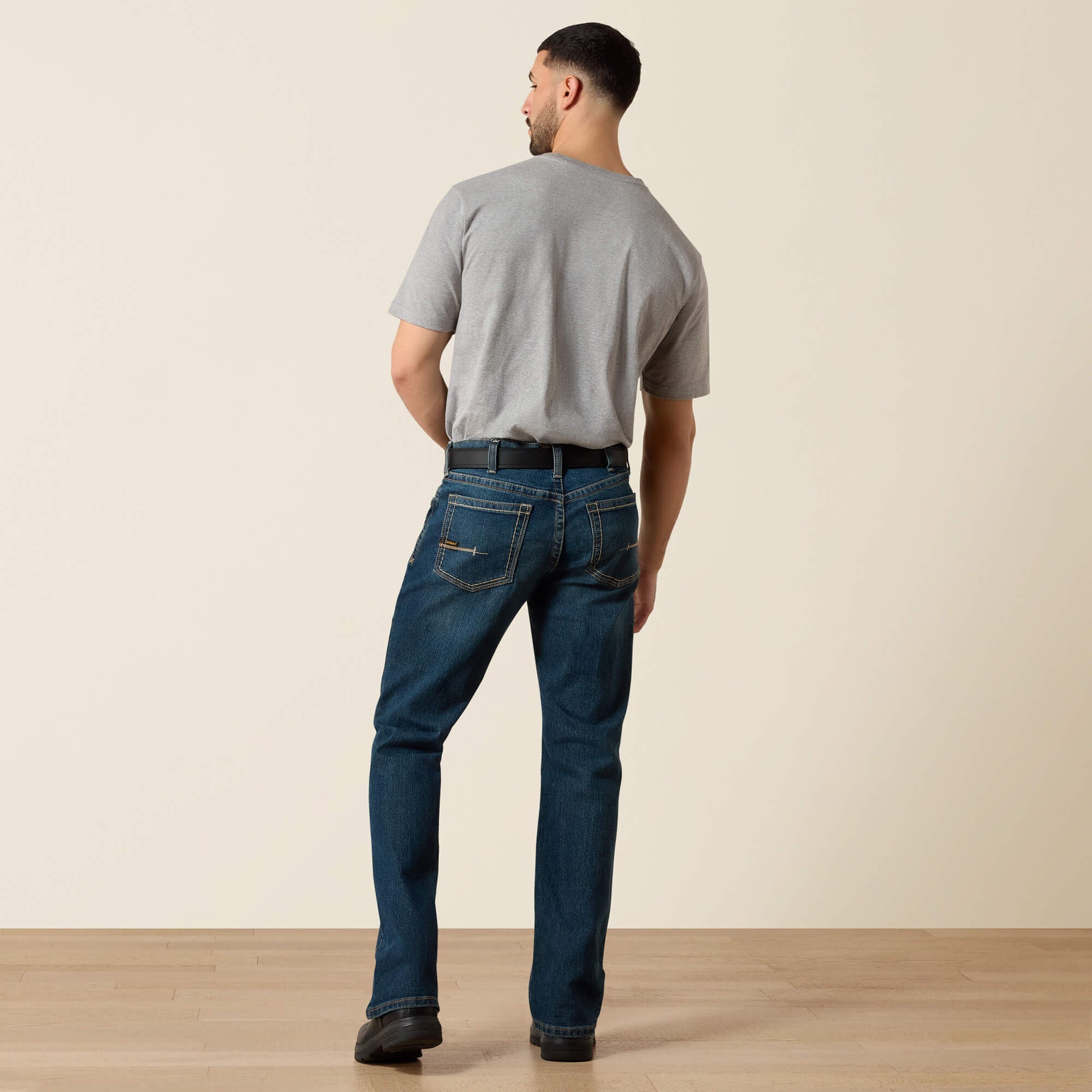 Men's Low Rise, Bootcut Work Pants - Rebar Denim-Ariat