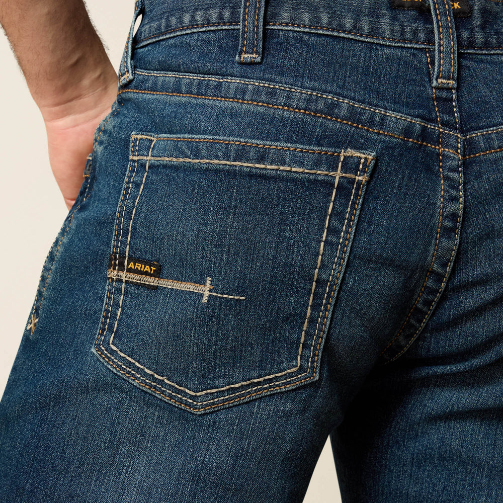 Men's Low Rise, Bootcut Work Pants - Rebar Denim-Ariat