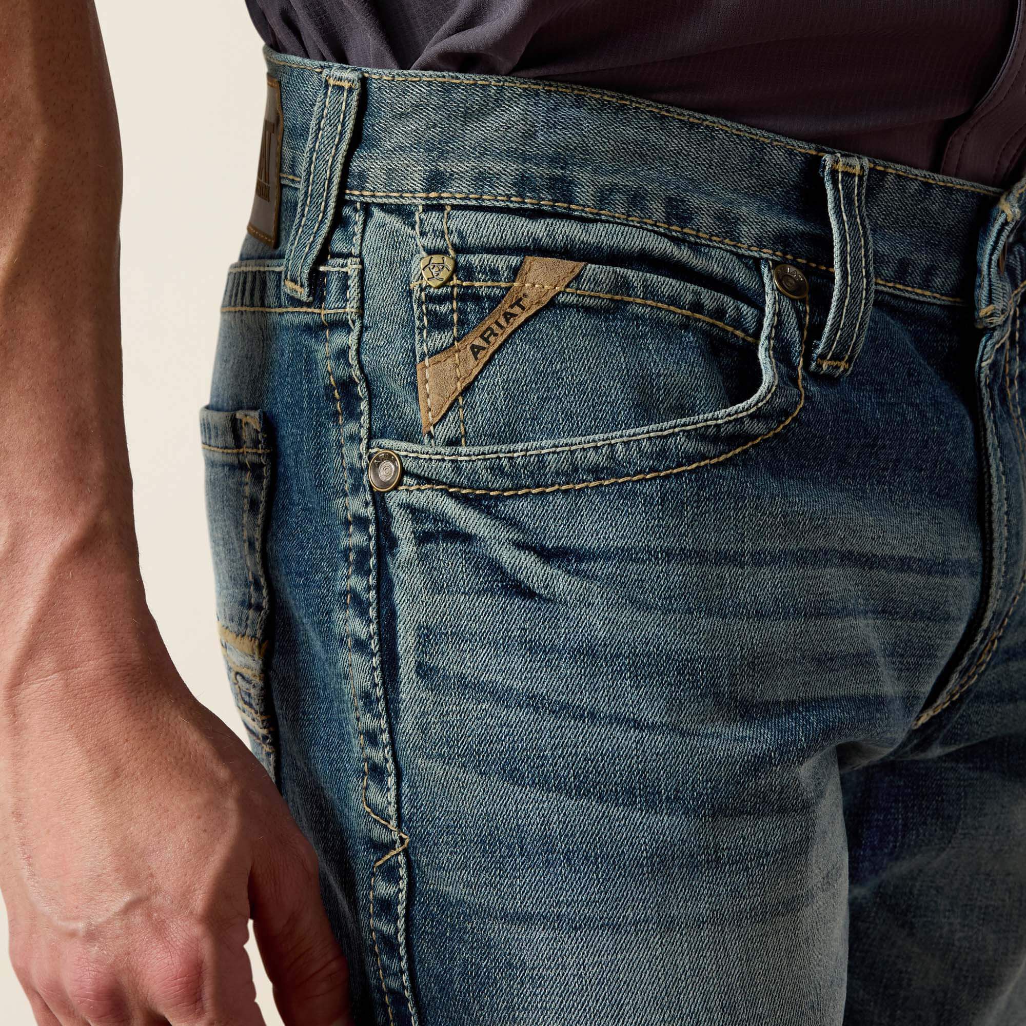 M4 Low Rise Stretch Shoreway Stackable Straight Leg Jean-Ariat