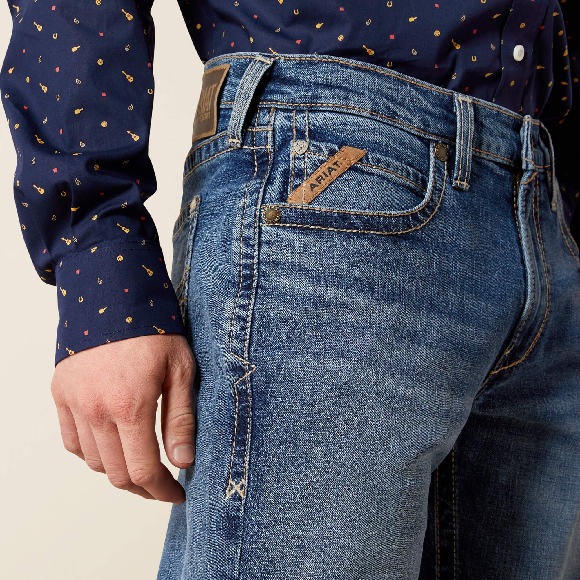 M5 Straight Calico Straight Leg Jean-Ariat