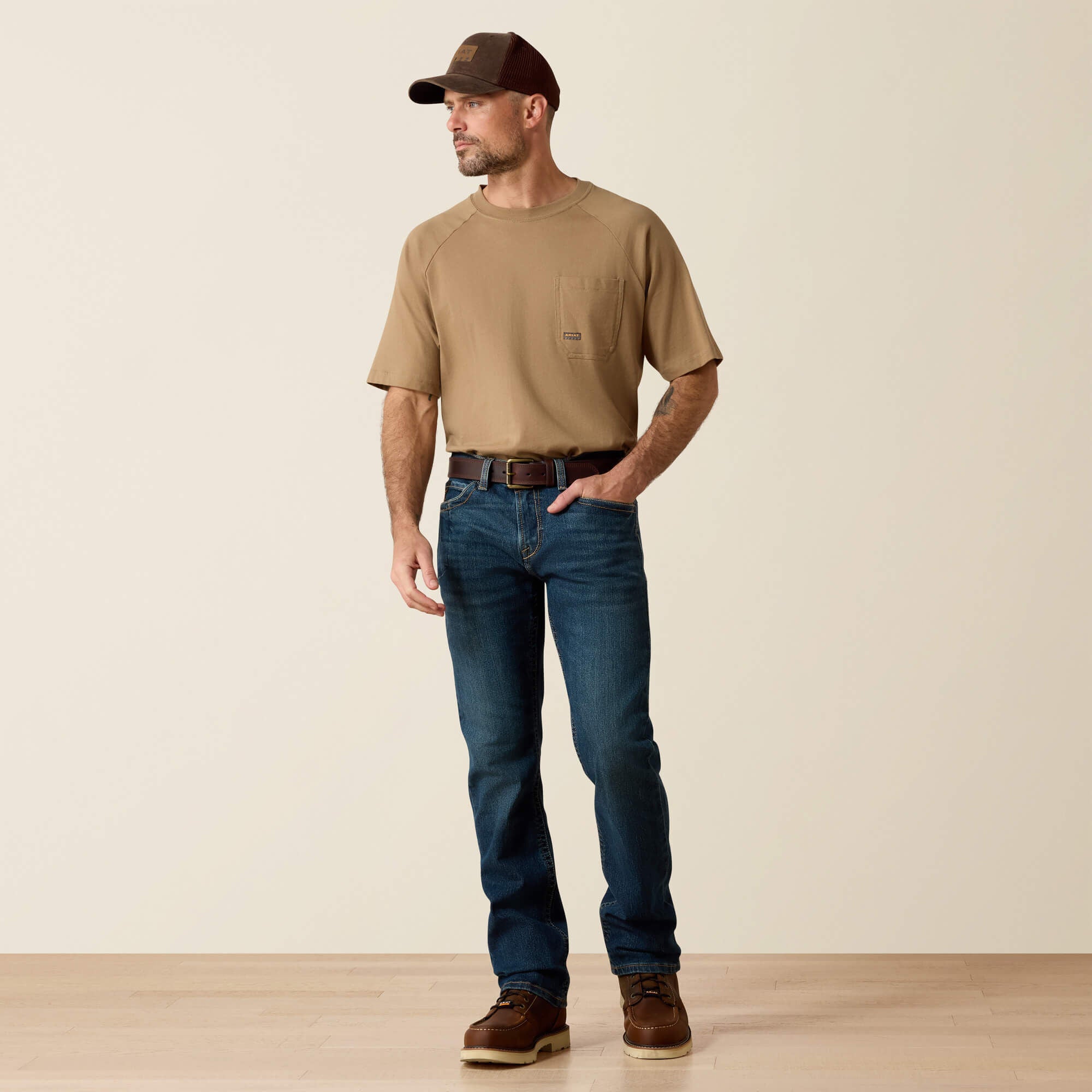 Rebar M7 DuraStretch Edge Stackable Straight Leg Jean-Ariat
