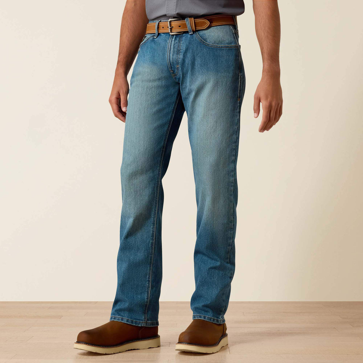 Rebar M5 DuraStretch Basic Stackable Straight Leg Jean-Ariat