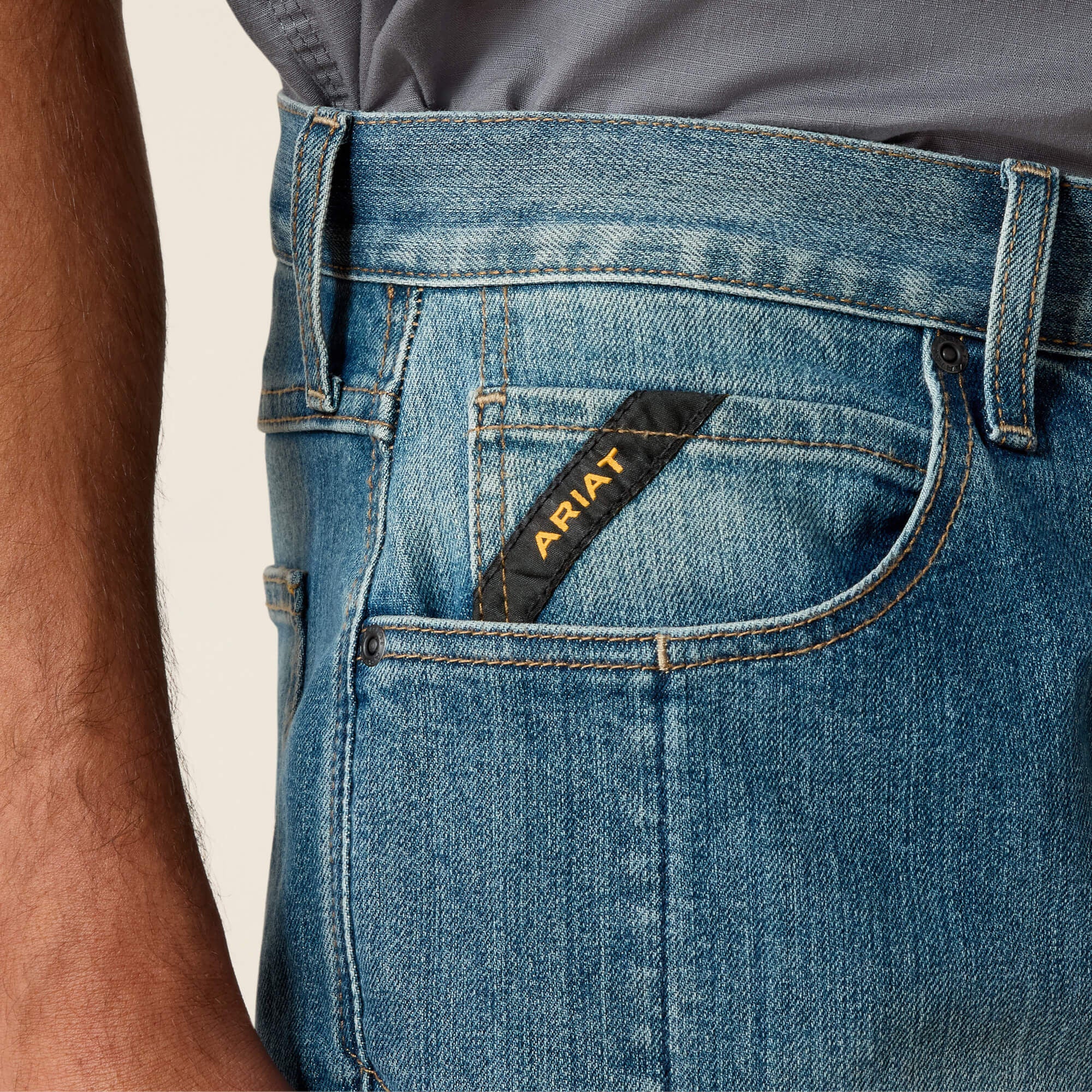 Rebar M5 DuraStretch Basic Stackable Straight Leg Jean-Ariat