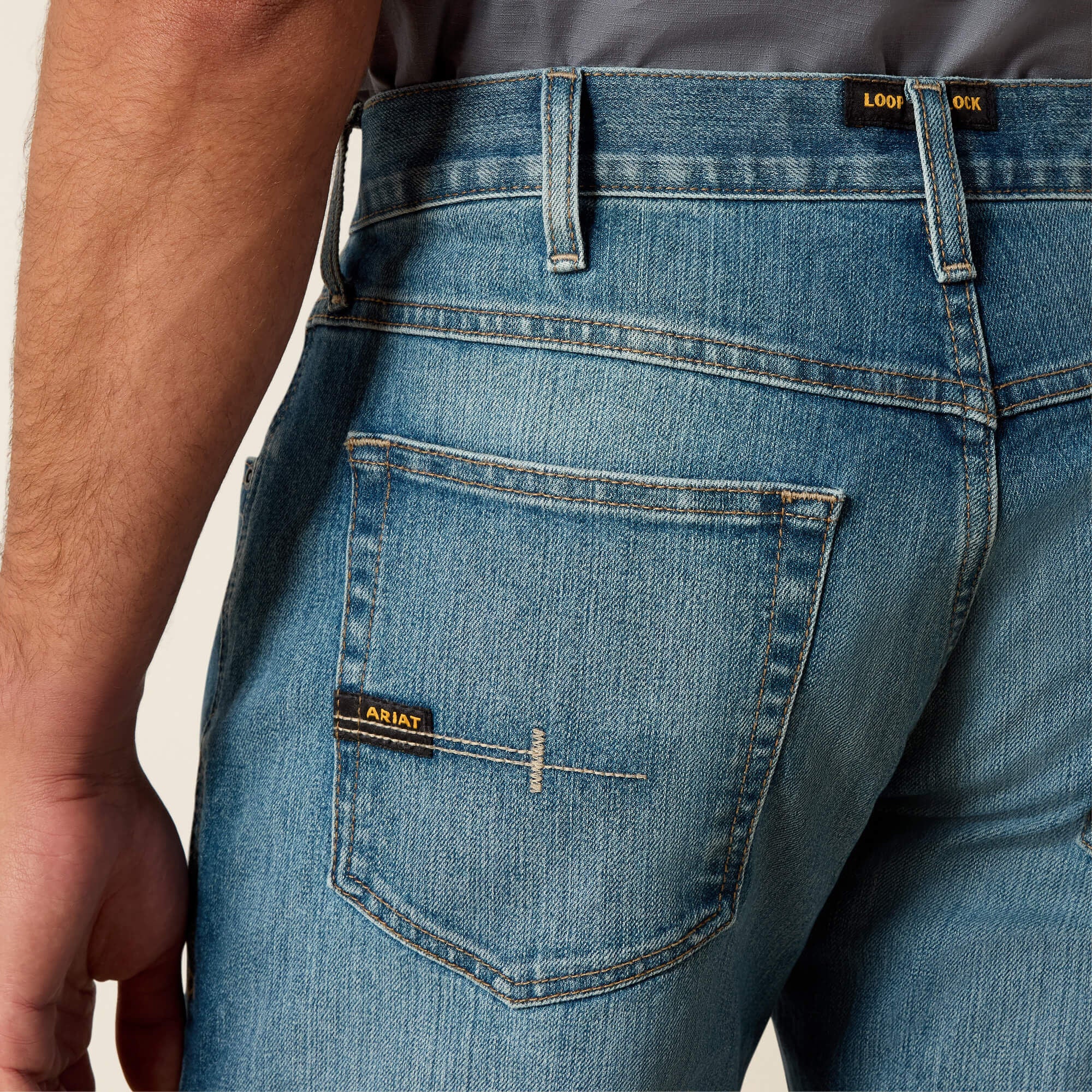 Rebar M5 DuraStretch Basic Stackable Straight Leg Jean-Ariat
