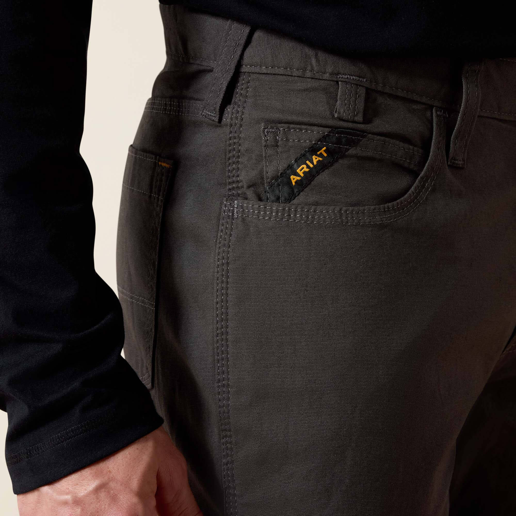 Rebar M4 Low Rise DuraStretch Made Tough Stackable Straight Leg Pant-Ariat