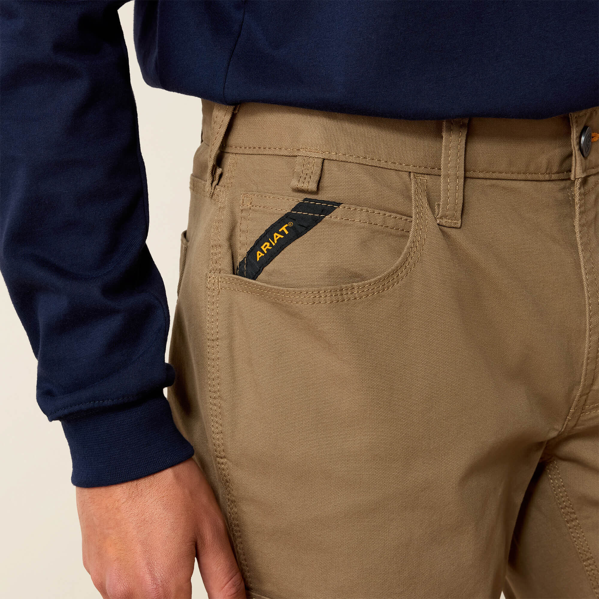 Rebar M4 Low Rise DuraStretch Made Tough Stackable Straight Leg Pant-Ariat