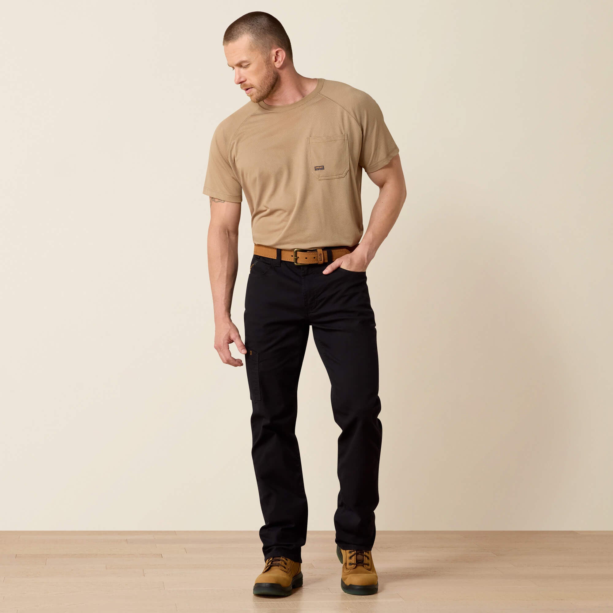 Rebar M4 Low Rise DuraStretch Made Tough Stackable Straight Leg Pant-Ariat