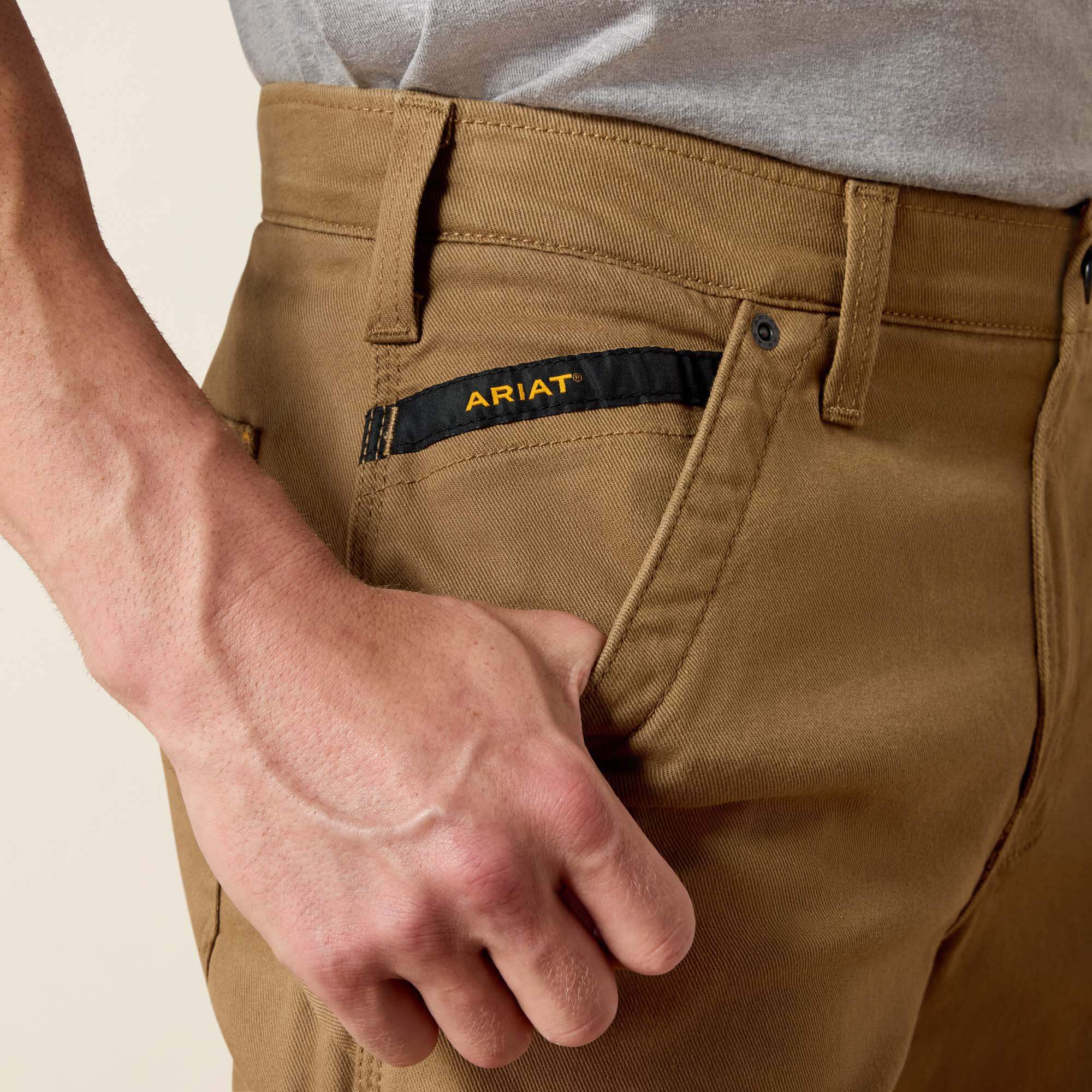 Rebar M4 Relaxed DuraStretch Washed Twill Dungaree Boot Cut Pant-Ariat