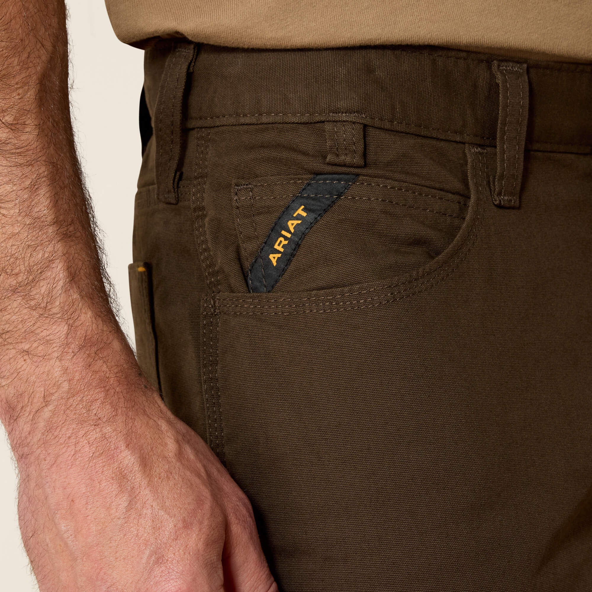 Rebar M4 Low Rise DuraStretch Made Tough Stackable Straight Leg Pant-Ariat