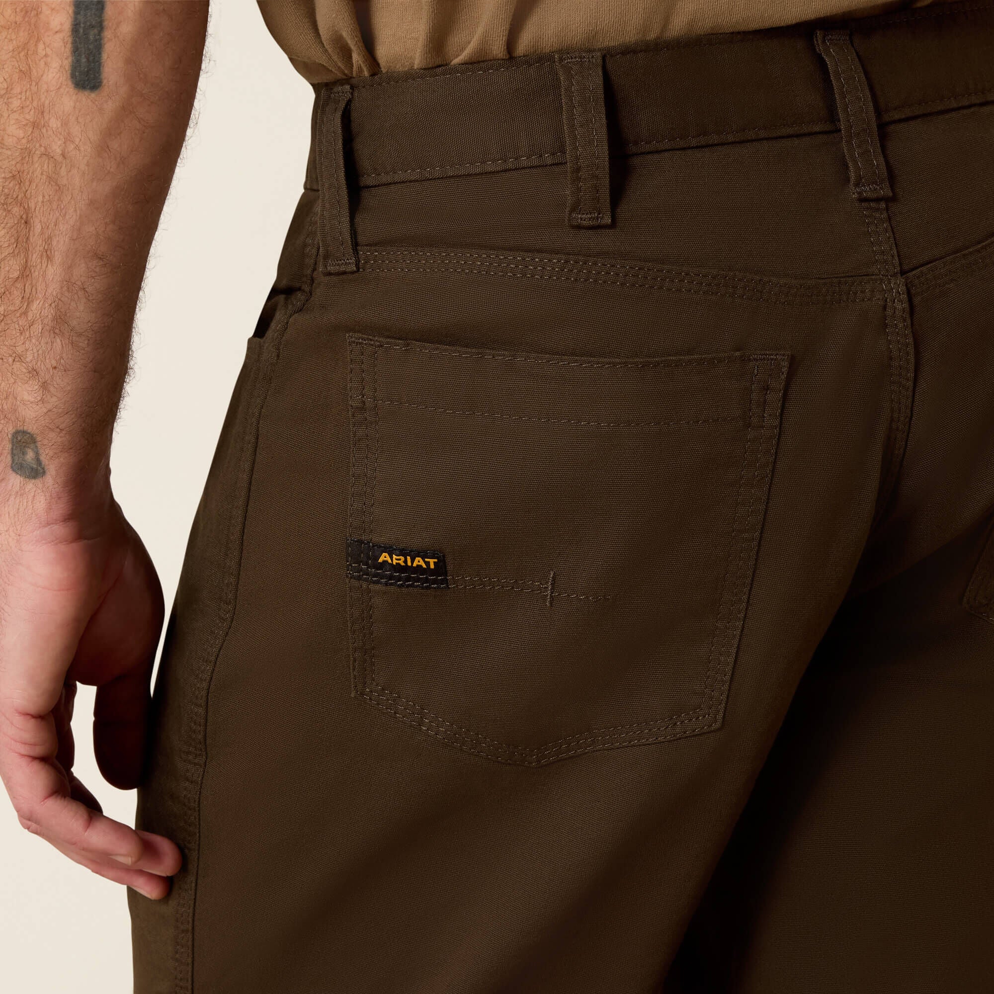 Rebar M4 Low Rise DuraStretch Made Tough Stackable Straight Leg Pant-Ariat