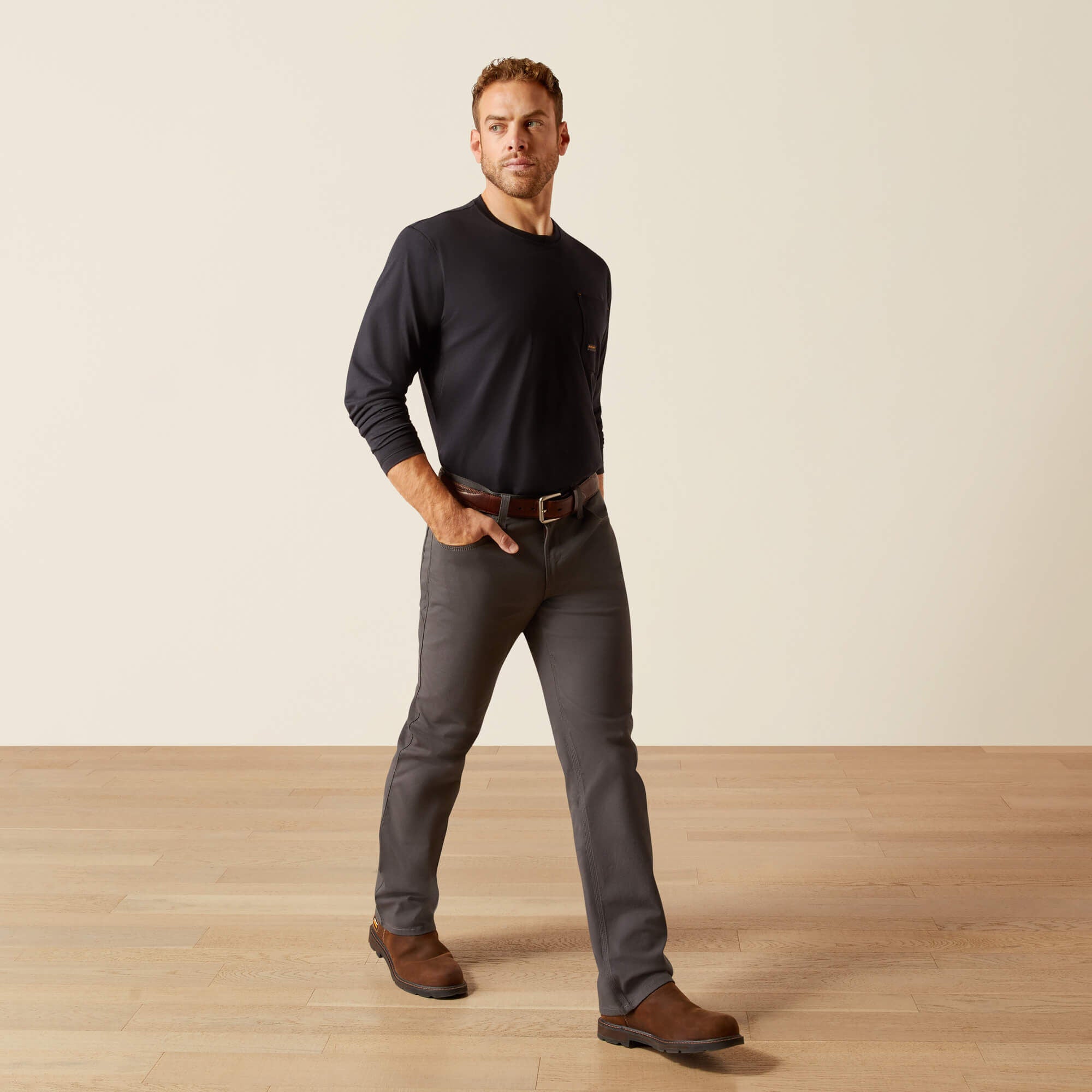 Rebar M5 Straight DuraStretch Made Tough Straight Pant-Ariat