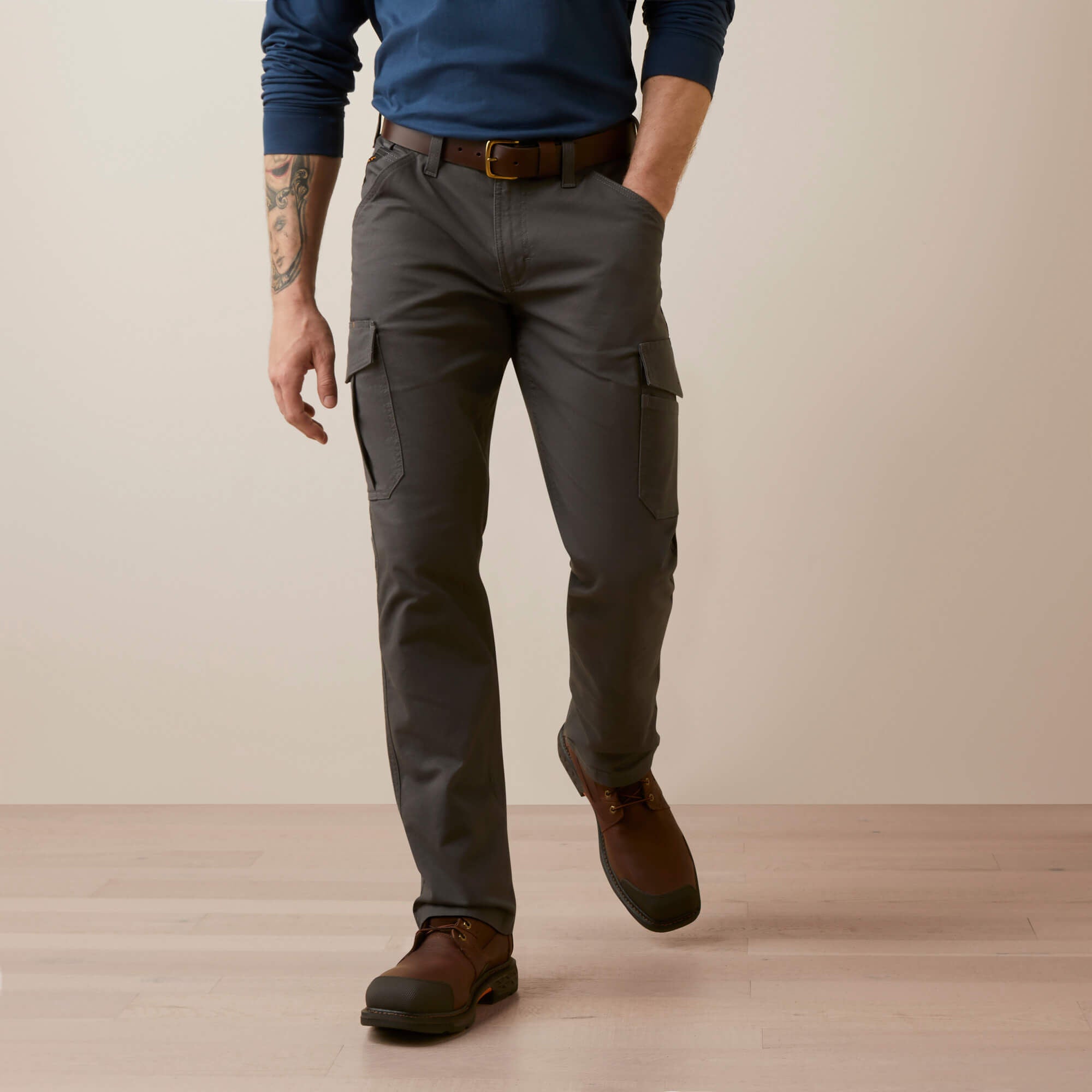 Rebar M4 Relaxed Made Tough Cargo Straight Pant-Ariat