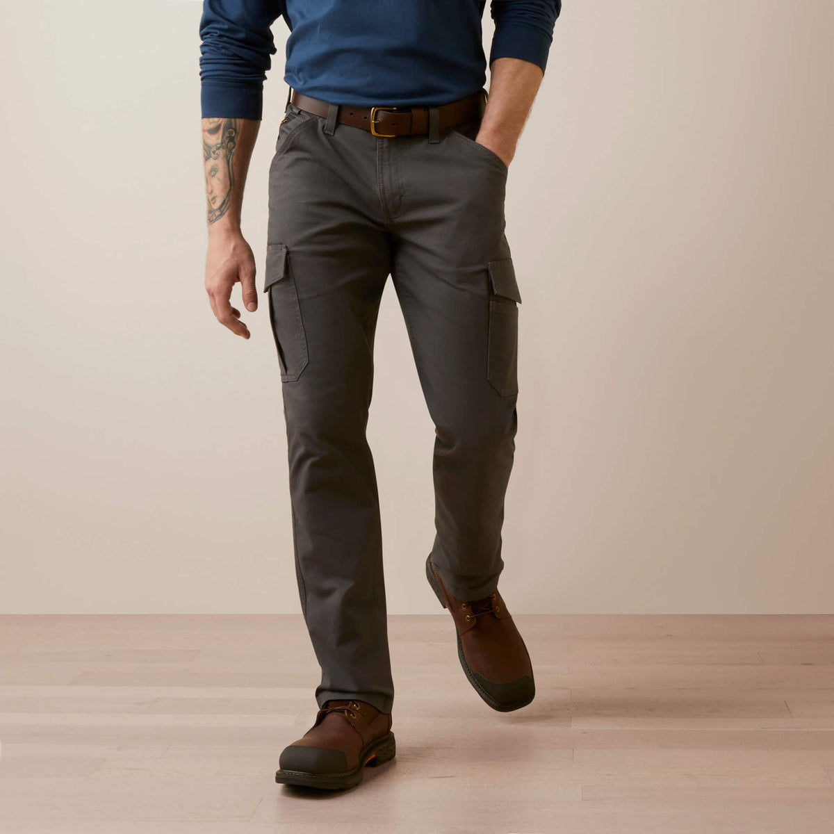 Rebar M4 Relaxed Made Tough Cargo Straight Pant-Ariat
