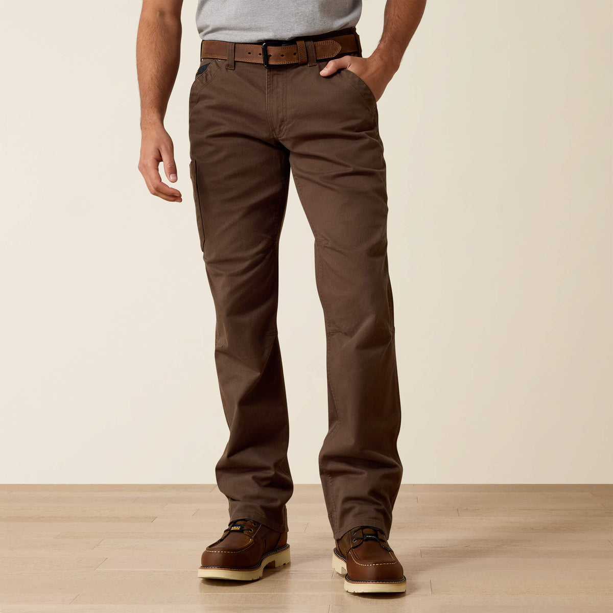 Rebar M5 Straight DuraStretch Washed Twill Dungaree Straight Leg Pant-Ariat