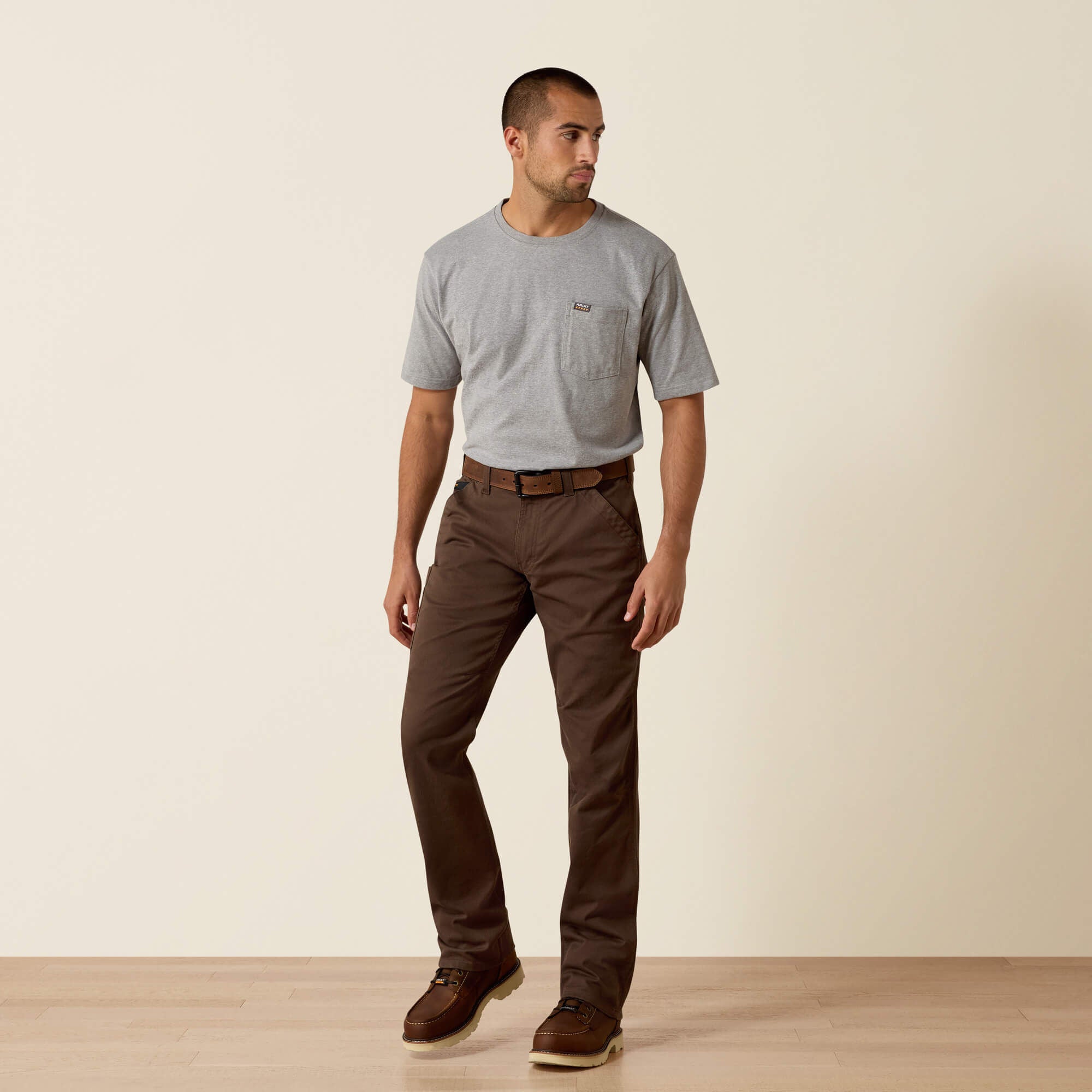 Rebar M5 Straight DuraStretch Washed Twill Dungaree Straight Leg Pant-Ariat