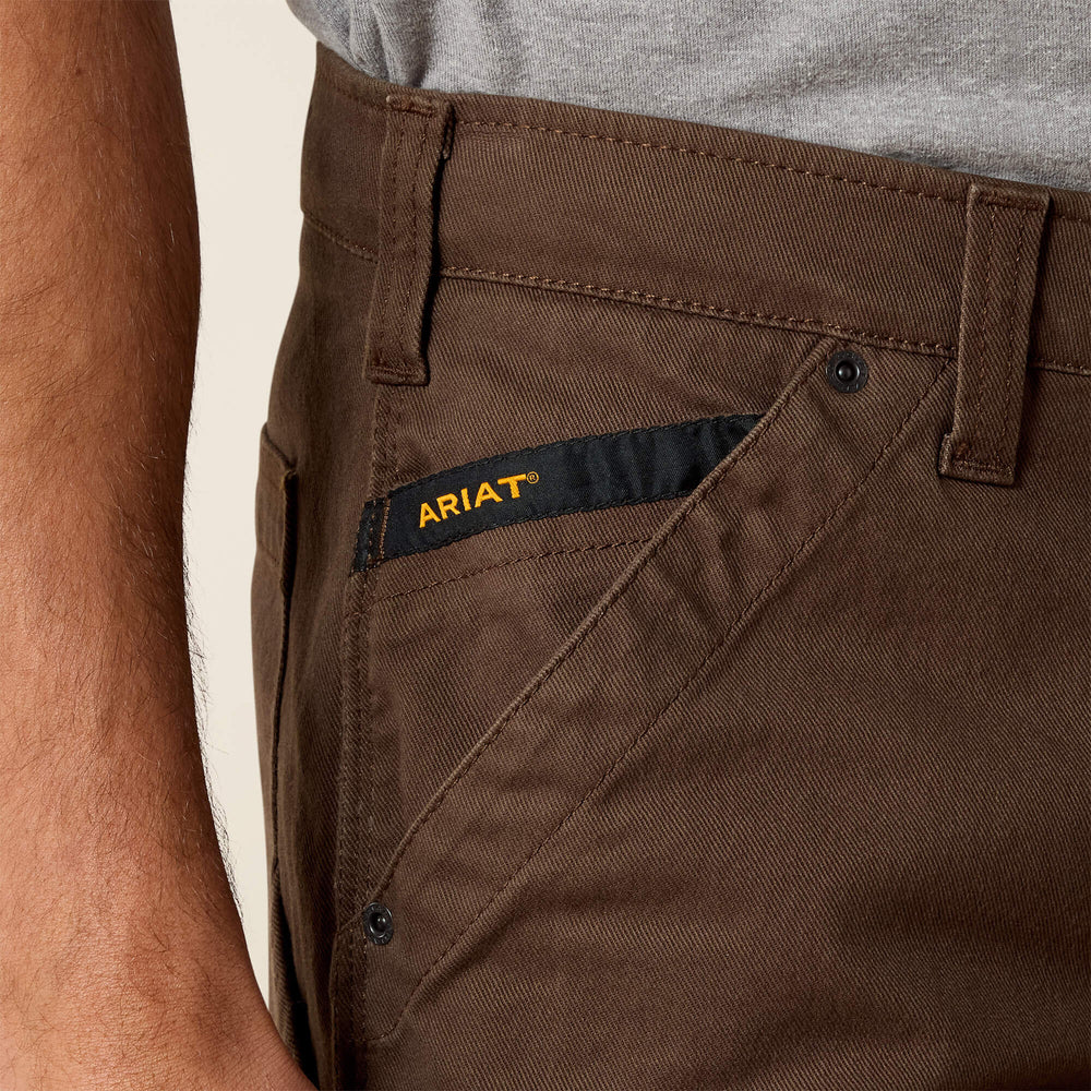 Rebar M5 Straight DuraStretch Washed Twill Dungaree Straight Leg Pant-Ariat
