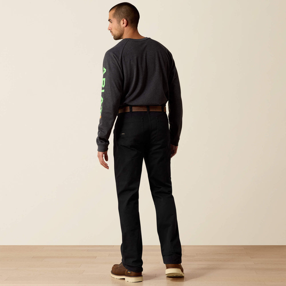 Rebar M5 Straight DuraStretch Washed Twill Dungaree Straight Leg Pant-Ariat