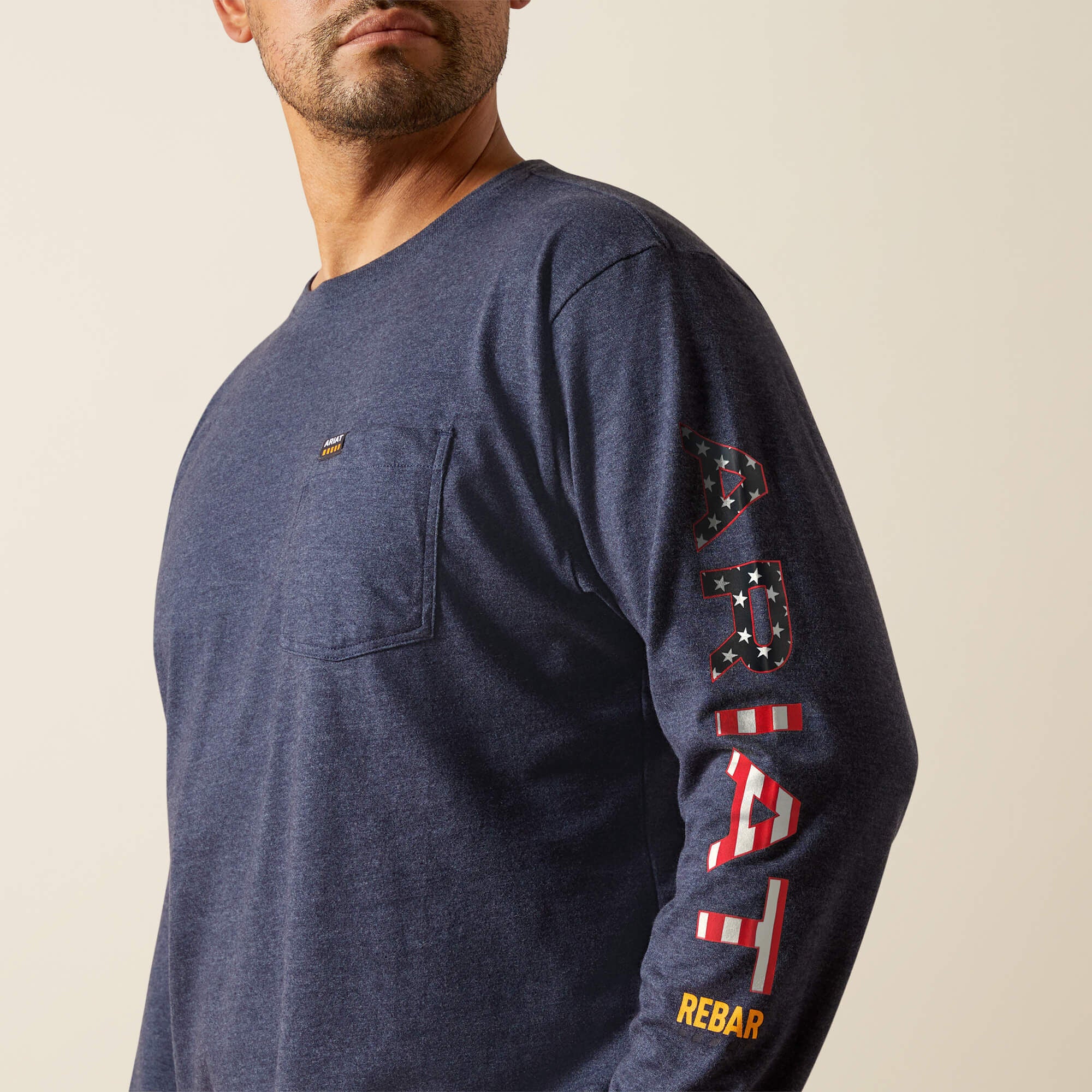 Rebar Cotton Strong Standard Logo Pocket T-Shirt-Ariat