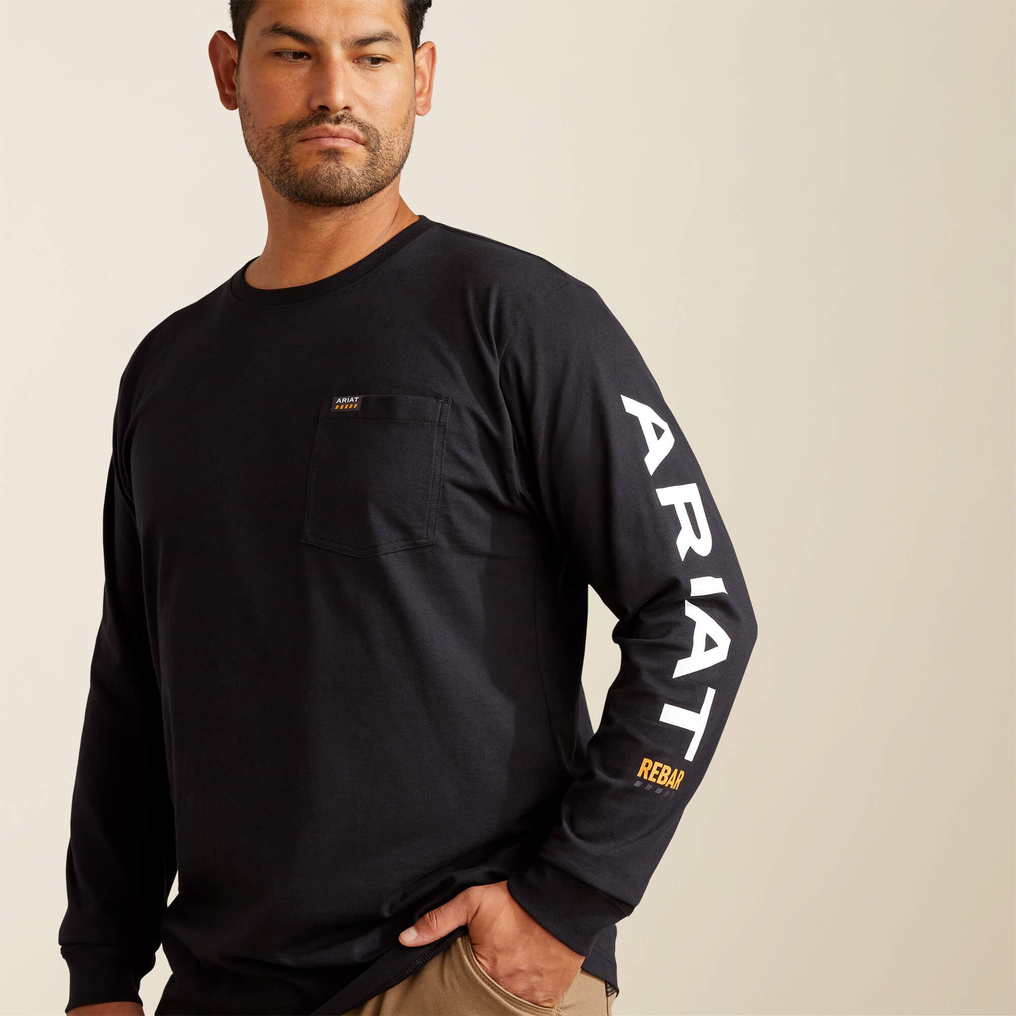 Rebar Cotton Strong Standard Logo Pocket T-Shirt-Ariat