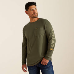 Rebar Cotton Strong Standard Logo Pocket T-Shirt-Ariat