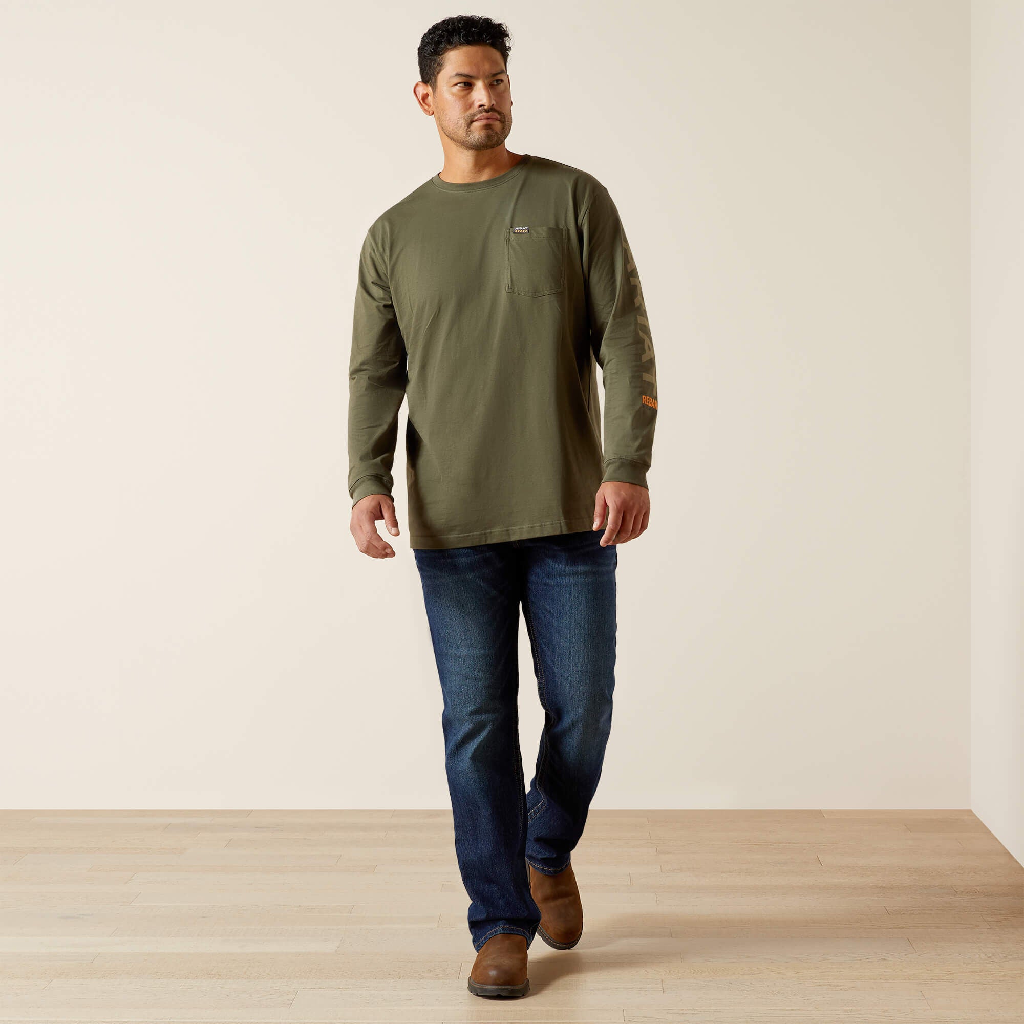 Rebar Cotton Strong Standard Logo Pocket T-Shirt-Ariat