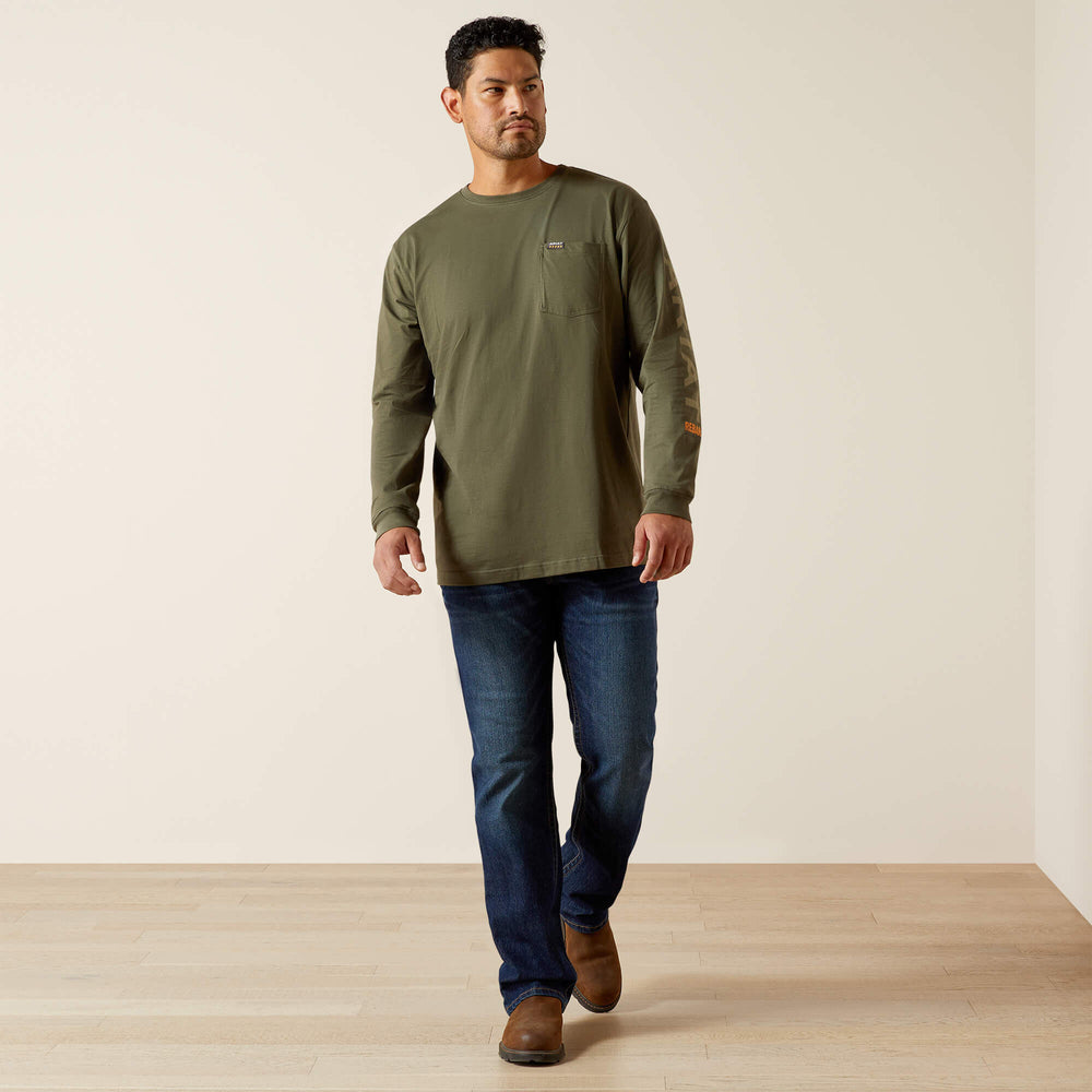 Rebar Cotton Strong Standard Logo Pocket T-Shirt-Ariat
