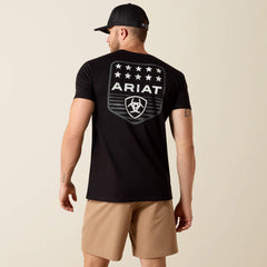 Ariat Stripe Patriotic Badge T-Shirt-Ariat