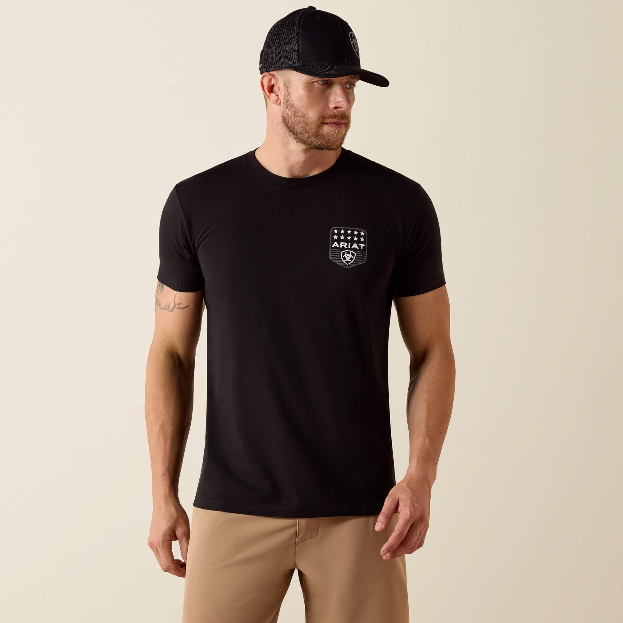 Ariat Stripe Patriotic Badge T-Shirt-Ariat
