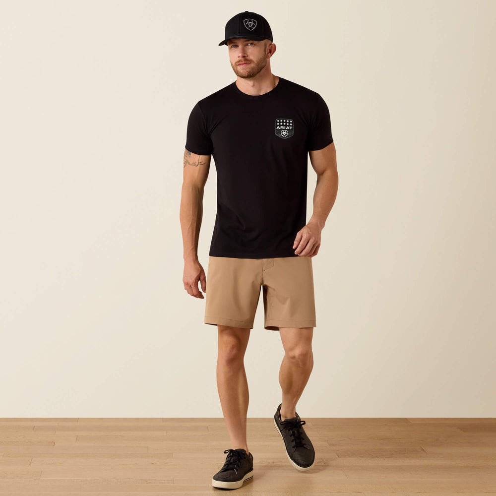 Ariat Stripe Patriotic Badge T-Shirt-Ariat