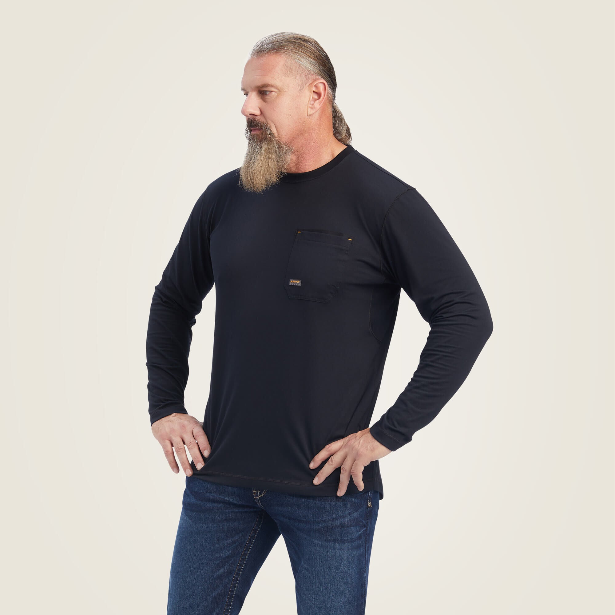Rebar Workman Reflective Flag Graphic T-Shirt-Ariat