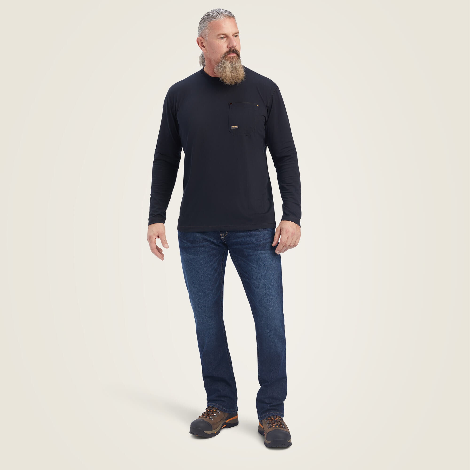 Rebar Workman Reflective Flag Graphic T-Shirt-Ariat