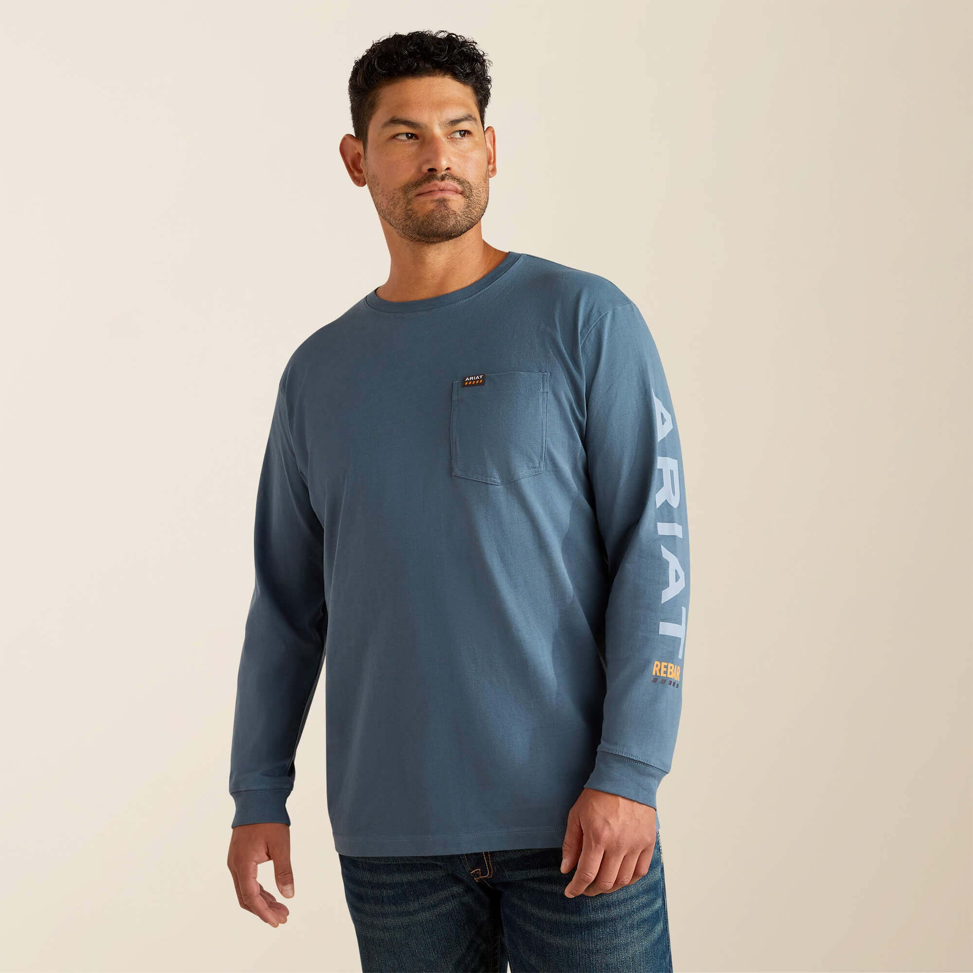 Rebar Cotton Strong Standard Logo Pocket T-Shirt-Ariat