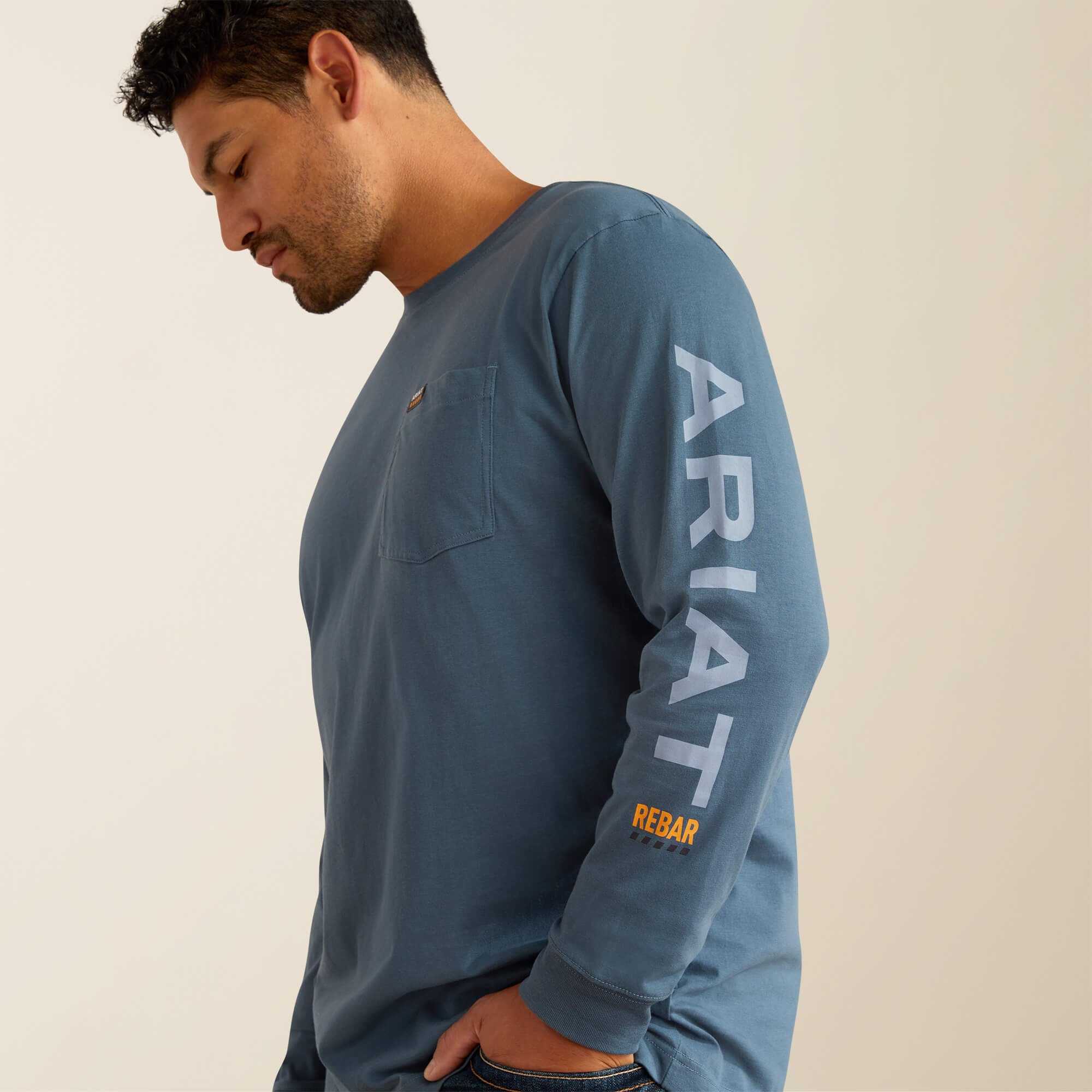 Rebar Cotton Strong Standard Logo Pocket T-Shirt-Ariat