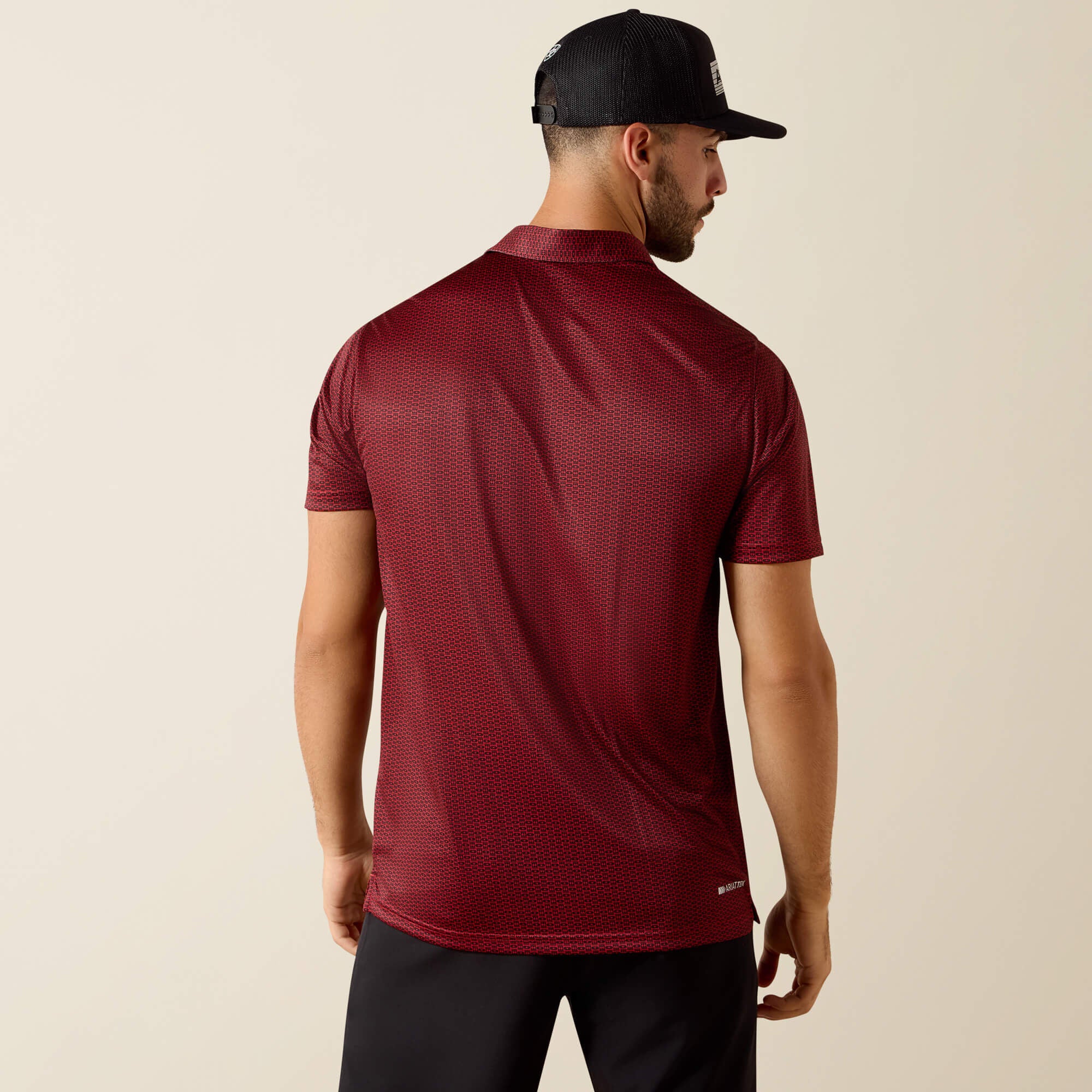 All Over Print Fitted Polo-Ariat