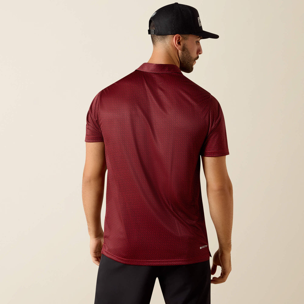 All Over Print Fitted Polo-Ariat