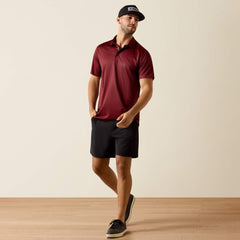 All Over Print Fitted Polo-Ariat