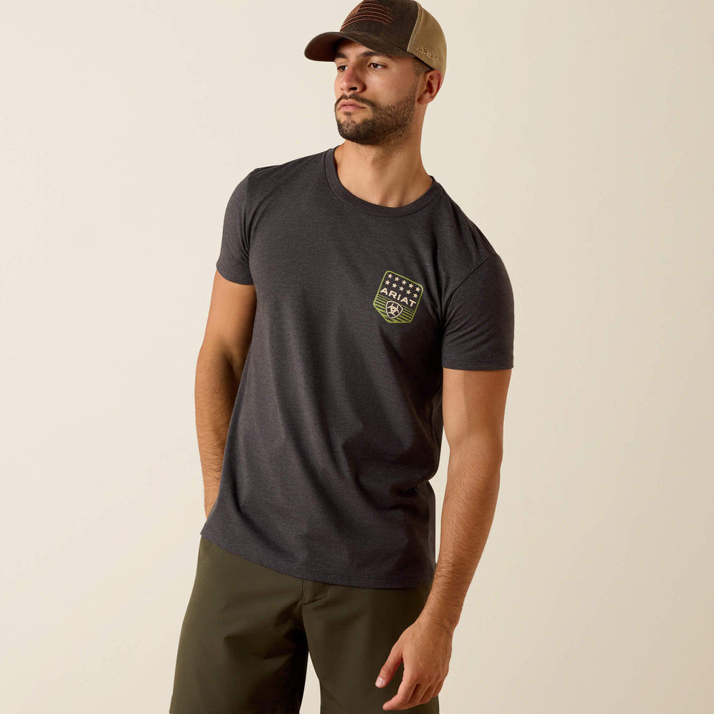 Ariat Stripe Patriotic Badge T-Shirt-Ariat