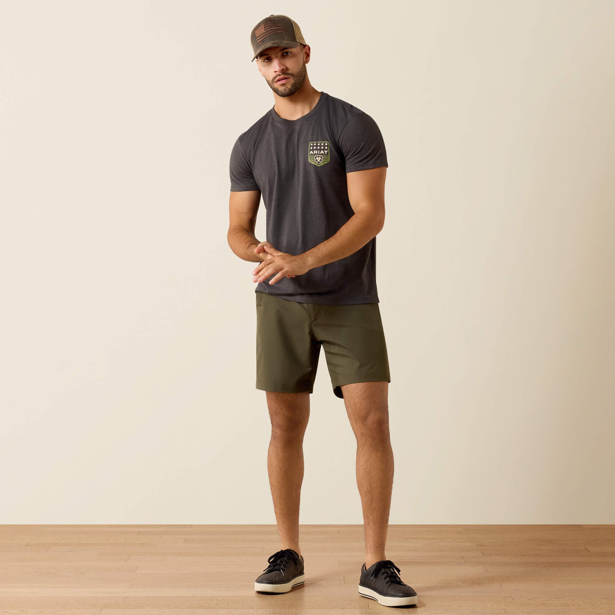 Ariat Stripe Patriotic Badge T-Shirt-Ariat