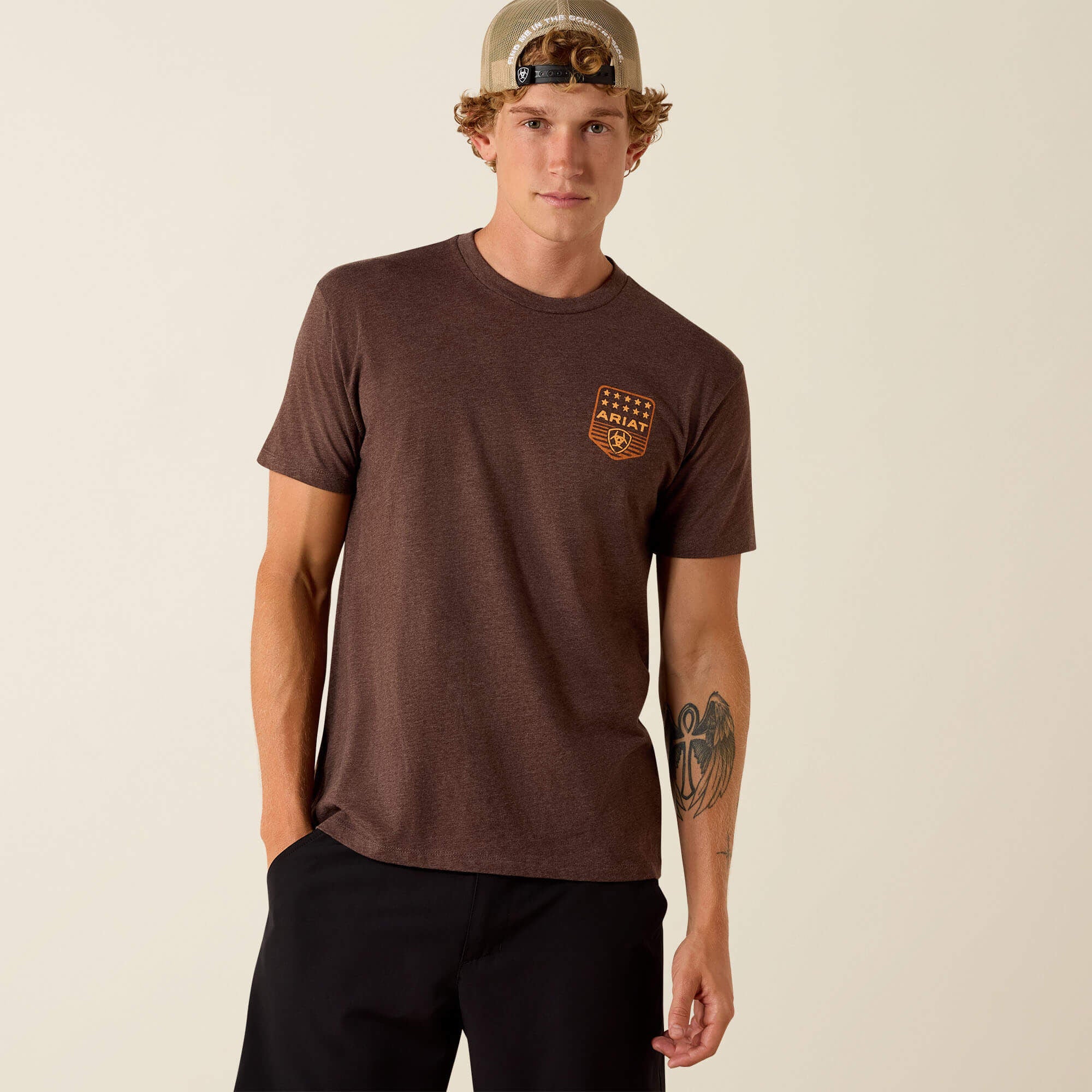 Ariat Stripe Patriotic Badge T-Shirt-Ariat